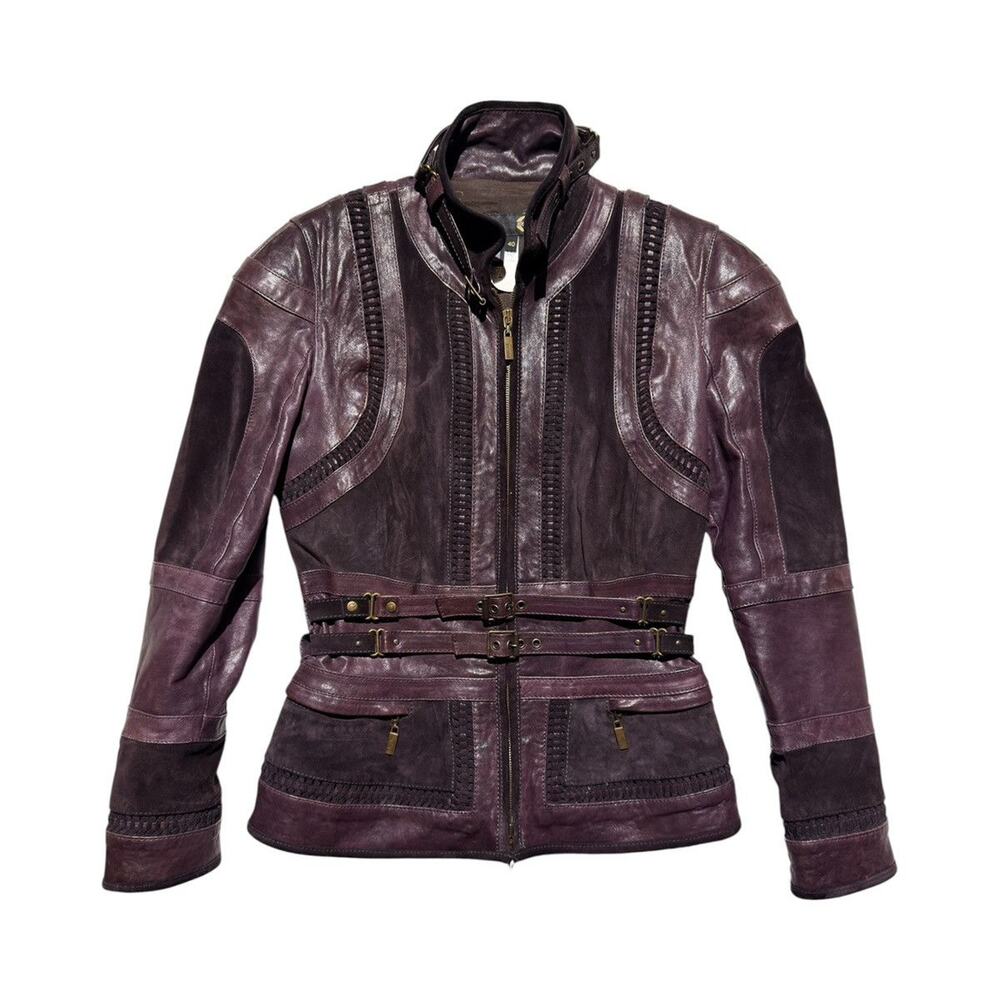 FW2008 leather sueded soldier jacket